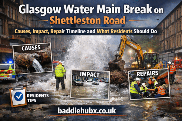 Glasgow Water Main Break on Shettleston Road: Causes, Impact, Repair Timeline & What Residents Should Do