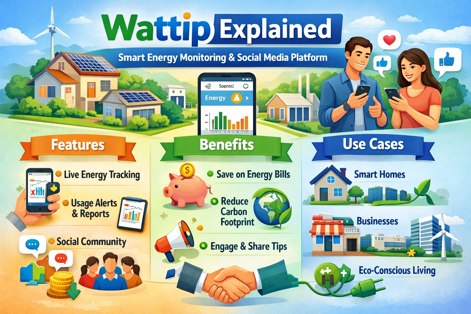 Wattip Explained: Smart Energy Monitoring and Social Media Platform – Features, Benefits & Use Cases
